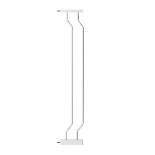 4.72" Extra Wide Baby Gate Pressure Mounted 30" Tall White