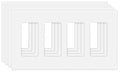 Screwless Decorator Wall Plates 4 (4 Count)