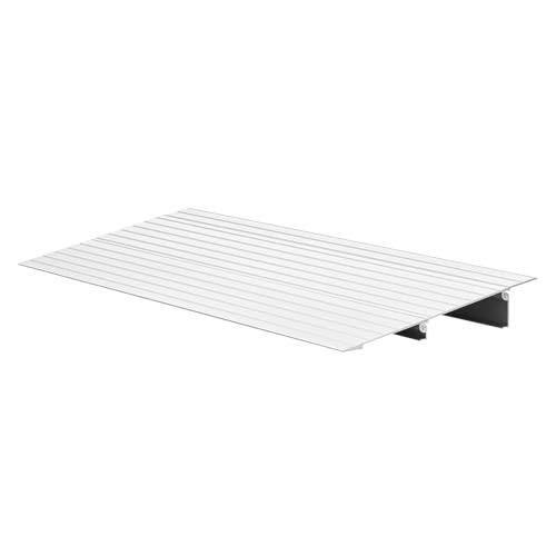 Door Threshold Ramp 2‘’ Rise Aluminum Alloy Threshold Ramp Rated 800 lbs Load Capacity