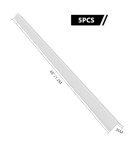 5pcs 48" L*1.42" W Aluminum Self (5 Count)