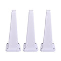 3 Pack 28 Inch Solid White Traffic Cone (3 Count)