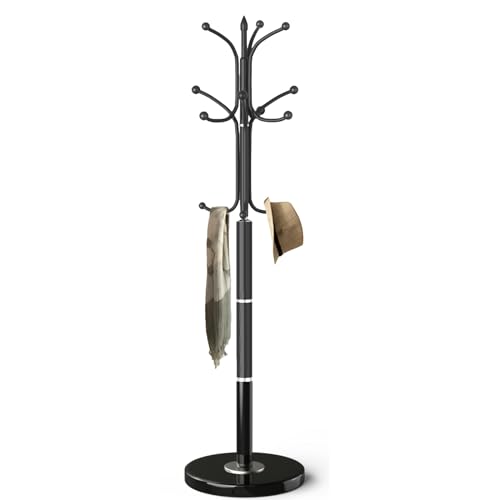 Coat Rack Coat Rack Stand with 12 Hooks