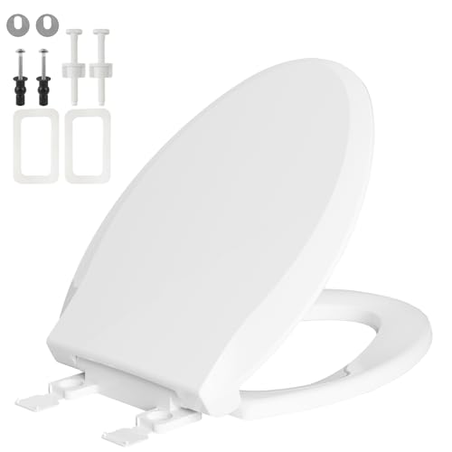 Toilet Seat Elongated with Slow Close Hinges