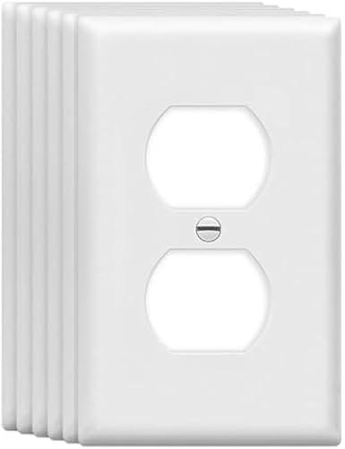 Mid Size Duplex Outlet Cover Wall Plates 1 (6 Count)