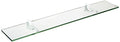 10" x 18" White Monarch Glass Shelf