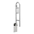 Home Care Bathroom Safety 30 Inch Stainless Steel Flip Up Bathroom HandicapGrab Bar with Toilet Paper Holder