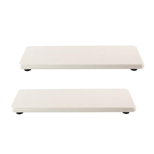 2Pcs Stone Soap Trays Water Absorbing Diatomite Coaster (2 Count)