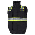 Safety Vest High Visibility Reflective Fleece Winter Vest for Men with Pockets Water