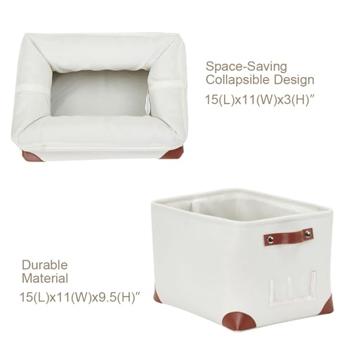 Storage Bins Large Fabric Storage Baskets for Shelves 3 Pack (3 Count)