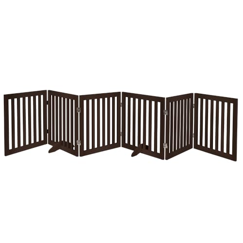 120" Extra Wide Pet Gate and Pet Playpen Combination for Dog Cat