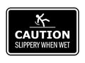 Classic Framed Caution