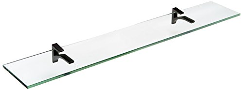 4" x 24" Black Cardinal Glass Shelf