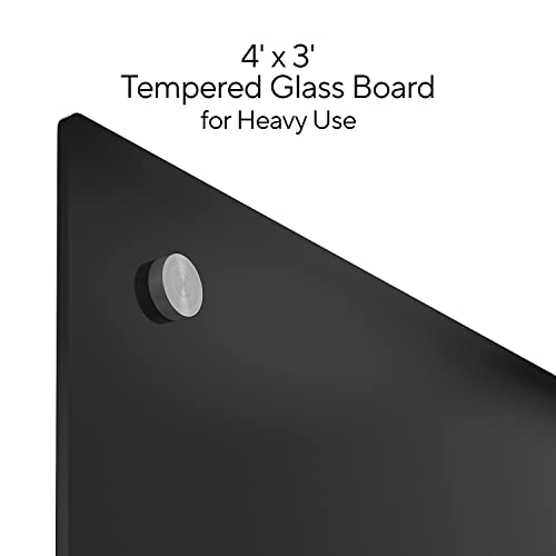 Staples TRU RED Tempered Glass Dry Erase Board