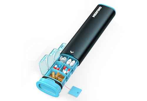 Metal 7 Day Pill Organizer 2 Times a Day