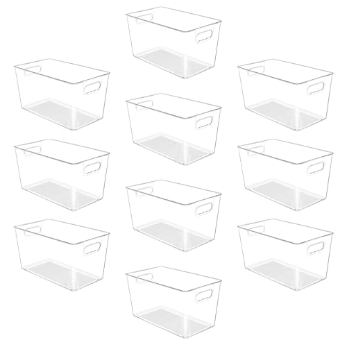 10 Pack Clear Storage Bins (10 Count)