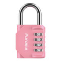1 Pack Combination Lock Locker 4 Digits Combo Padlock Gym Rose Pink