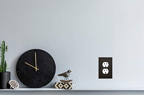 Modern Edge Decorative Wall Plate Switch Plate Outlet Cover (3 Count)