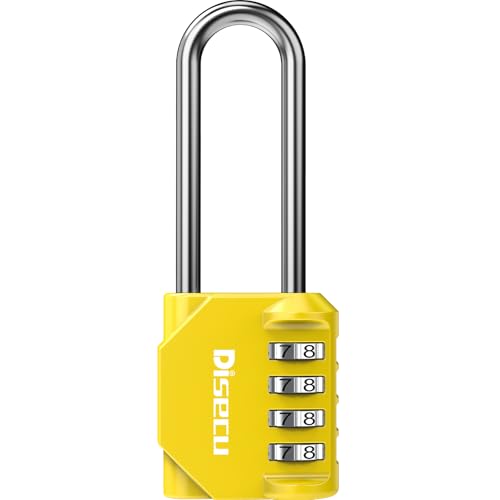 1 Pack disecu 2.6 Inch Long Shackle Combination Lock