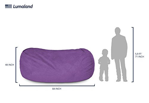 Luxurious Giant 7ft Bean Bag Chair with Microsuede Cover