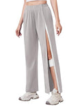 Tear Away Pants for Women Side Slit Snap Post Surgery Sweatpants