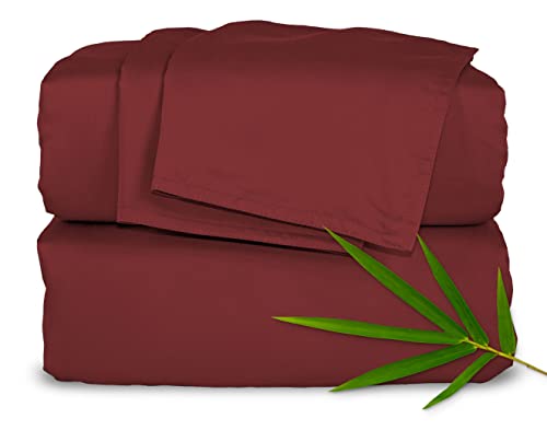 Full Sheets Genuine 100% Organic Viscose Derived from Bamboo Bed Sheet Set (4 Piece Set)