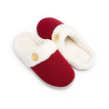 Womens Slipper Warm Comfy Memory Foam House Slippers Knitted Shoes Faux Fur Lined Anti