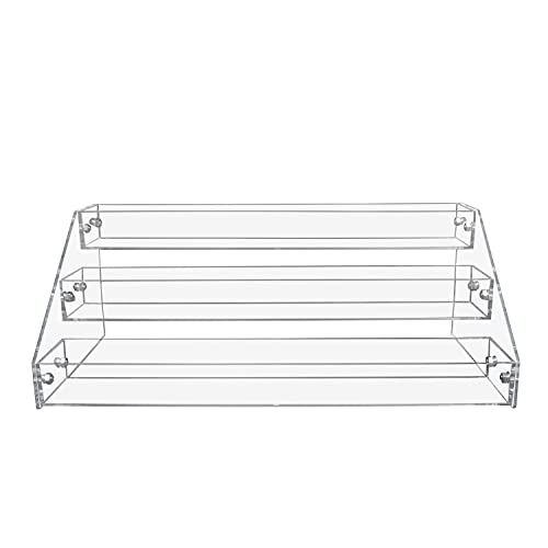 Wide Clear Acrylic Spice Rack for Countertops