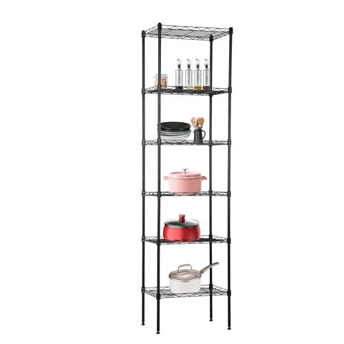 6 Tier Wire Storage Shelves (6 Count)