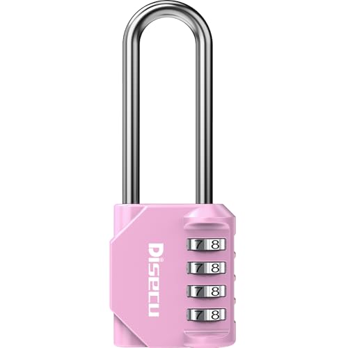 1 Pack disecu 2.6 Inch Long Shackle Combination Lock