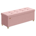 Storage Ottoman Bench with Legs