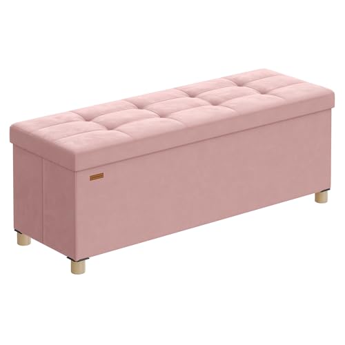 Storage Ottoman Bench with Legs