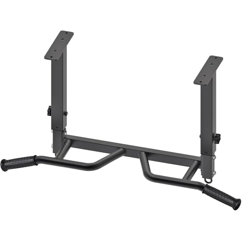 24" Height Adjustable Pull Up Bar Ceiling Mount Chin Up Bar