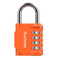 1 Pack Combination Lock Locker 4 Digits Combo Padlock Gym Orange