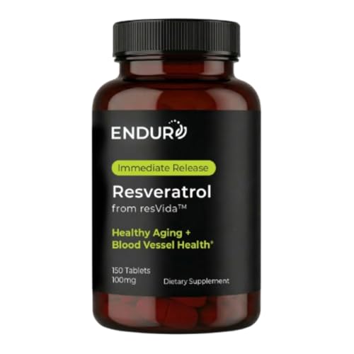ENDUR Resveratrol 100mg with resVida™ Trans (150 Count)