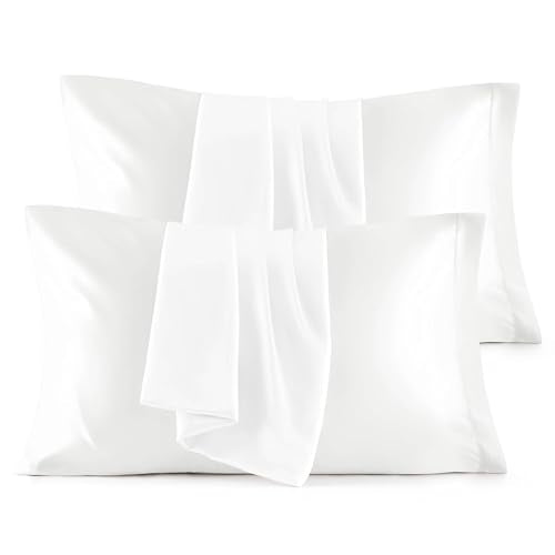 Satin Pillowcases Standard Size Set of 4 (4 Count)
