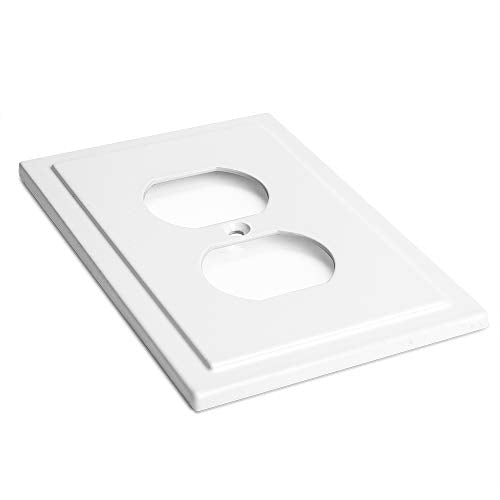 Modern Edge Decorative Wall Plate Switch Plate Outlet Cover (3 Count)