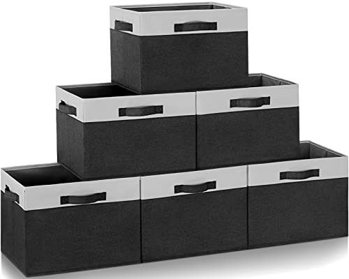 Large Storage Baskets for Shelves 6 Pack (6 Count) - Bel Marant