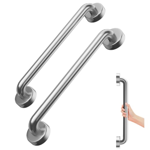 18 Inch Polished Chrome Grab Bar for Shower (2 Count)