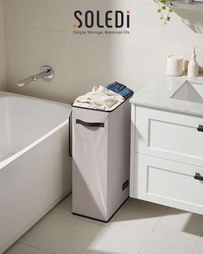 Slim Laundry Basket with Lid