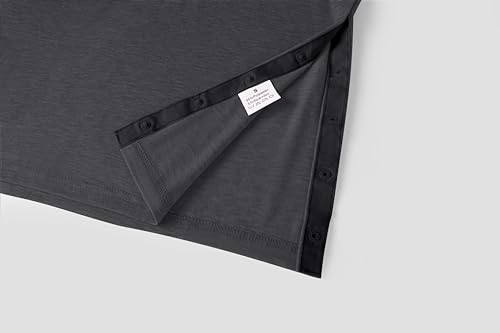 Men Shoulder Surgery Shirt Chemo Therapy Shirts Accessories Adaptive Clothing Port Access Snap Clothes for Arm Broken Recovery Injury