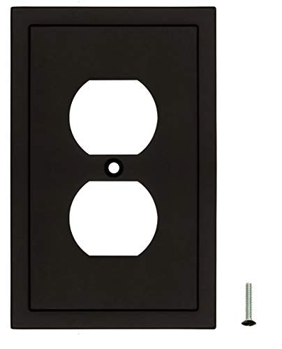 Modern Edge Decorative Wall Plate Switch Plate Outlet Cover (3 Count)