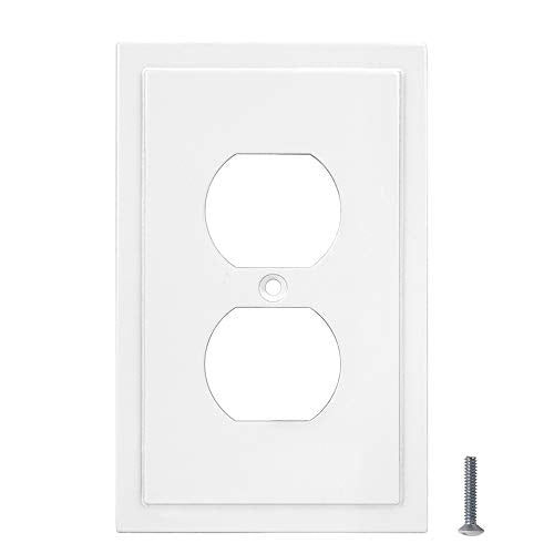 Modern Edge Decorative Wall Plate Switch Plate Outlet Cover (3 Count)