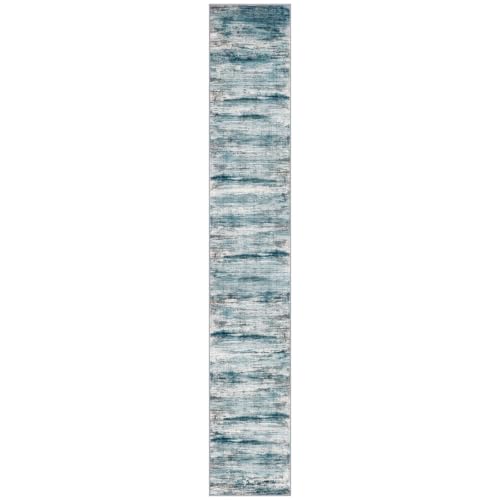 Modern Runners for Hallways 2x12 Washable Rug Runner Blue