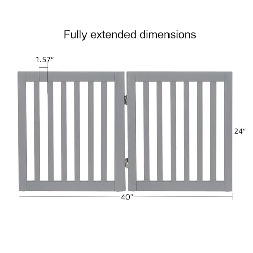 24”H Free Standing Pet Gate for Dog Cat