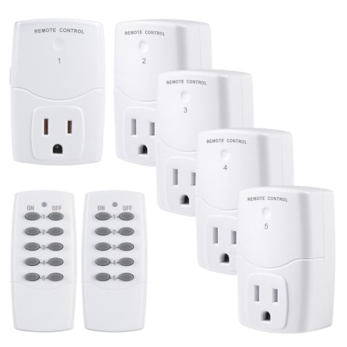 Mini Wireless Remote Control Outlet Switch Power Plug in for Household Appliances