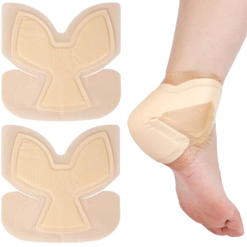 Heel Bordered Silicone Foam Dressing Waterproof Adhesive Sacral Bandages with Absorbent Padding for Elbow Wrist Foot Pressure Bed Sore Hip Knee Replacement Surgery 8.26"x8.26" 1 Pack