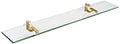 4" x 27" Brushed Bronze Monarch Glass Shelf