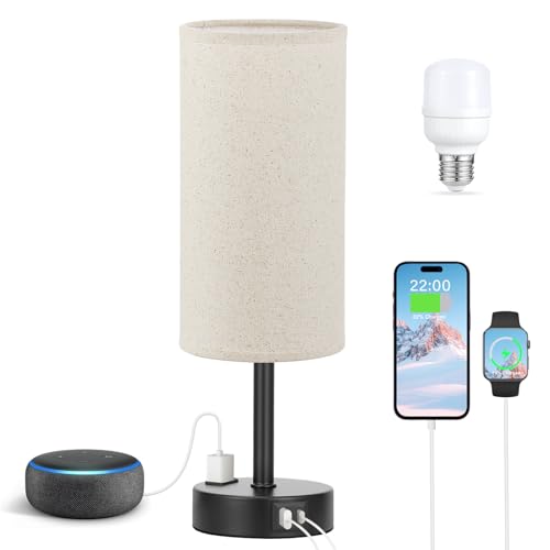 Beige Touch Table Lamp for Bedroom