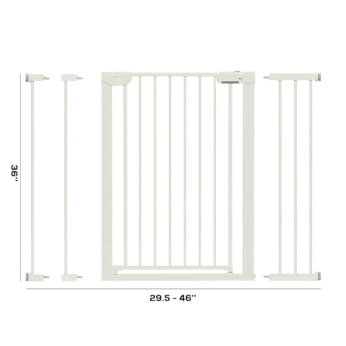 29.5 46" Magnetic Baby Gate for Stairs