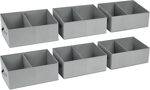 Trapezoid Storage Bins for clothes (6 Count)